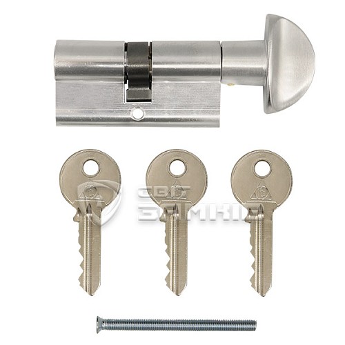 Циліндр CORTELLEZZI PRIMO 117F 70T (30*40T) хром матовий - Фото №6