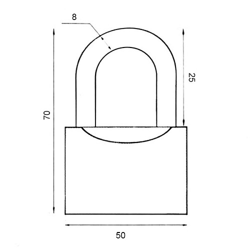 Навесной замок АВАНТЕК BC 2950 (3 ключа) - Фото №6