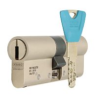 Цилиндр KESO 8000 75 (35*40) никель сатин 3 ключа
