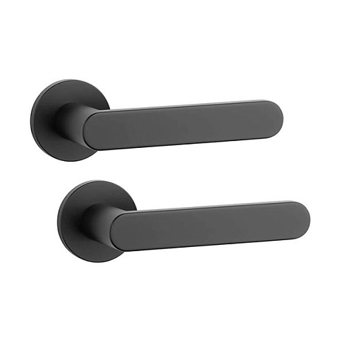 Ручки на розетте APRILE AS Alora R 7S тонкая розетта черный - Фото №1