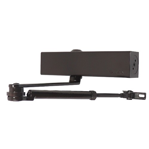 Доводчик CISA C1611.05.0.88 Professional Plus2 BC STD HO с фиксацией до 120 кг коричневый - Фото №1