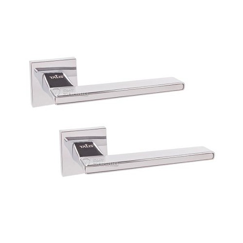Ручки на розетте YALIS 243 (BJ79-ES79) PC/MSC полированный хром/матовый хром - Фото №1