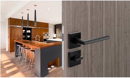 Ручки на розетте DND by MARTINELLI Luce P 02 ZNE черный - Фото №4