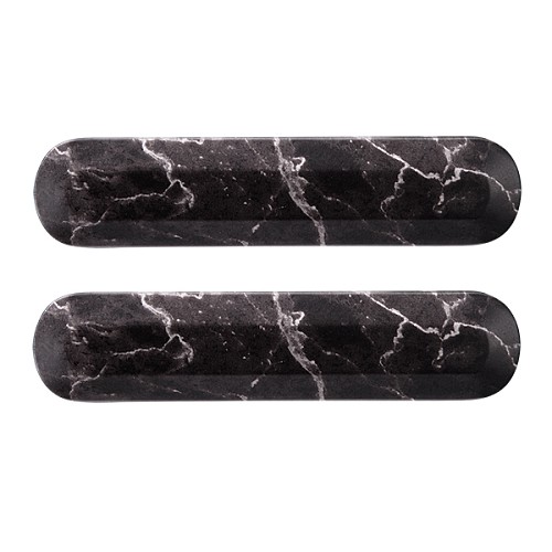 Декоративная вставка MVM для ручки на розетте Z-1804 мрамор черный (комплект) - Фото №1