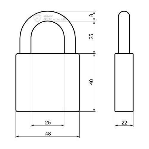 Замок навесной ABLOY PL330 Protec 2 (2 ключа) - Фото №7