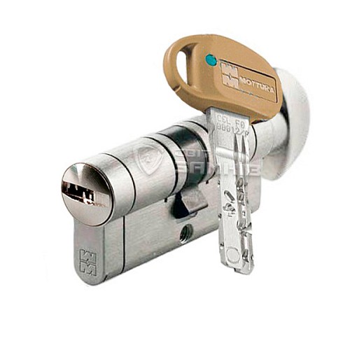 Циліндр MOTTURA Champions C39 92T (41*51T) нікель матовий - Фото №1