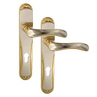 Ручки на планке OZCANLAR Star Yale 85 сатин/золото