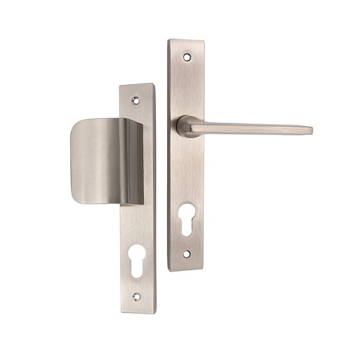 Ручки на планке OZEN Helen AL200-PH CR.ST Right правая 85 мм фиксированная-нажимная сатин - Фото №1