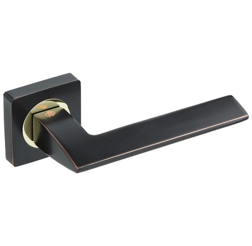 Ручки на розеті GAVROCHE Scandium AL-A1 ORB/PB чорний з патиною/золото - Фото №2