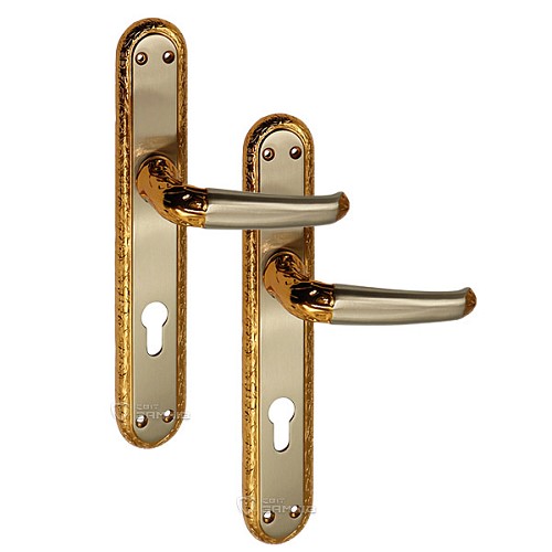 Ручки на планке OZCANLAR Yakut Yale 85 сатин/золото - Фото №1