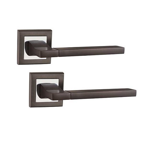 Ручки на розетте PUNTO Tech (QL) GR/CP графит/хром - Фото №1