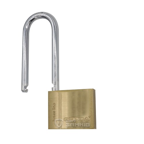 Навесной замок GERDA KMZ5030A S 50 H 80 (3 ключа) - Фото №2