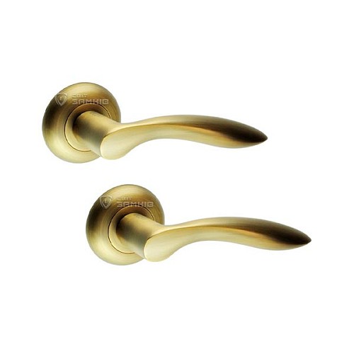 Ручки на розетте KEDR R10.050-AL MACC кофе  - Фото №1