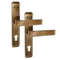 Ручки на планке OZCANLAR Alaska Yale 72 матовая бронза