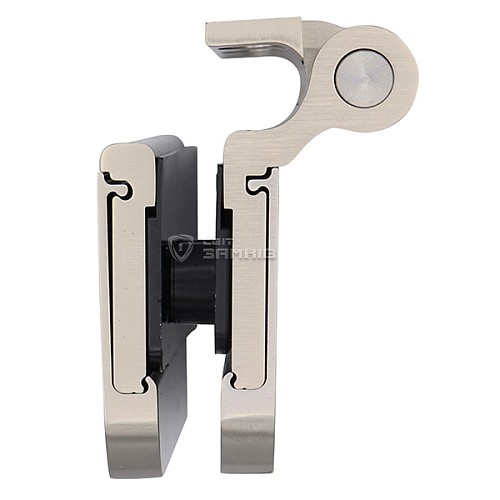 Завіс WALA WTB 8010441X для скляних дверей широкий INOX нержавіюча сталь - Фото №4