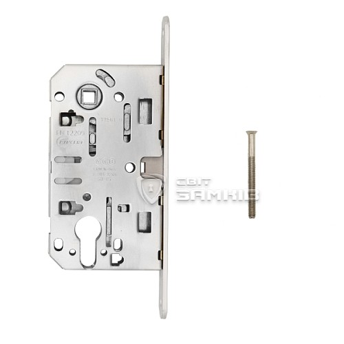 Механізм замка AGB Mediana Polaris PZ магніт (BS50*85мм) матовий хром - Фото №4