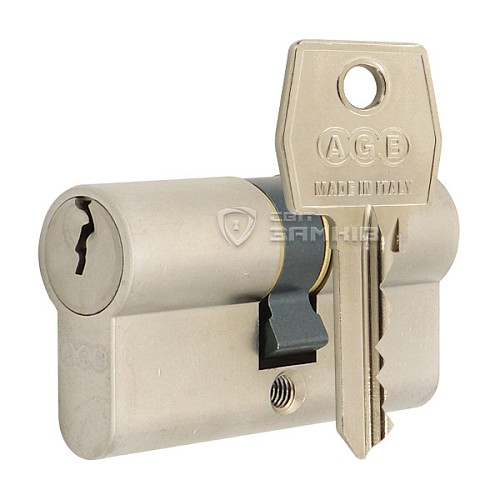 Цилиндр AGB MOD 600 70 (30*40) хром матовый - Фото №1