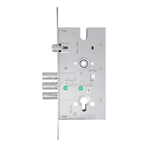 Механізм замка MUL-T-LOCK 354M (BS60*85мм) хром полірований - Фото №3