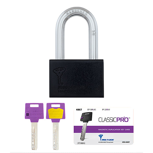 Замок навесной MUL-T-LOCK M13/C2 ClassicPRO длинная дужка (2 ключа) - Фото №5