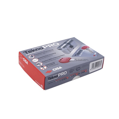 Цилиндр CISA Astral Tekno PRO 60 (30*30) никель матовый - Фото №8