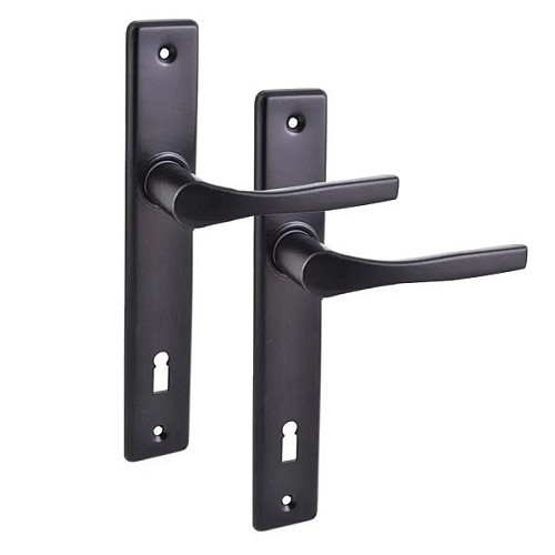 Комплект замка (руч.Nati 90 + JANIA 2KL) (BS20*90мм) чорний - Фото №2