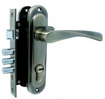 Комплект замка KEDR 1023-M60 (BS40*60мм) AB стара бронза