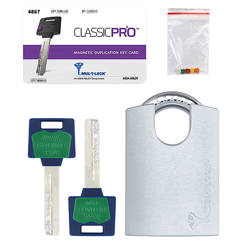 Замок навесной MUL-T-LOCK G55P ClassicPRO (2 ключа) - Фото №6