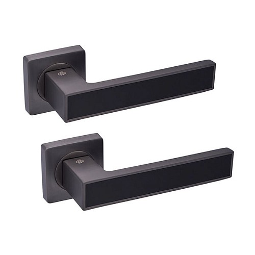 Ручки на розетте GAVROCHE Magnium AL-A3 MBN/BLACK графит/черный - Фото №1