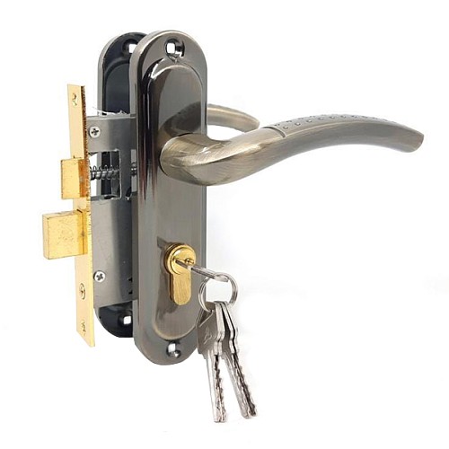 Комплект замка CLASS 0826 m60Z (BS40*50мм) AB старая бронза - Фото №1