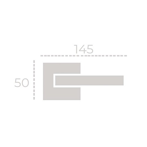 Ручки на розетте FORME Milly 133Q/Slim C02 хром матовый - Фото №3