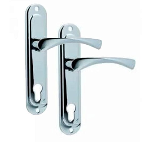 Ручки на планке KEDR 85.0123-AL CP хром - Фото №1