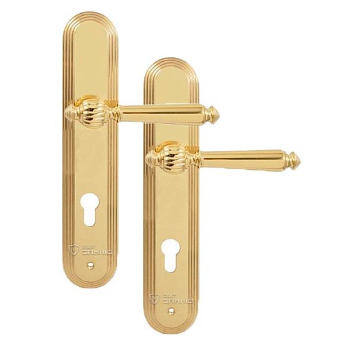 Ручки на планке FIMET 106 Michelle 85 полированная латунь - Фото №1