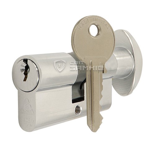 Циліндр CORTELLEZZI PRIMO 117F 60T (30*30T) хром матовий - Фото №1