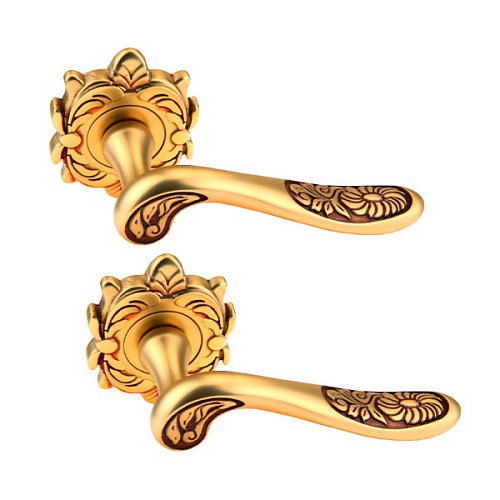 Ручки на розетте FADEX Daisy 202Z O17 золото французское - Фото №1