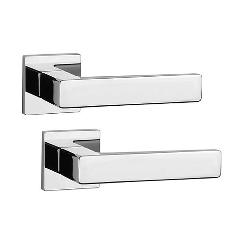 Ручки на розетте APRILE AS Erica Q 7S тонкая розетта хром полированный - Фото №1