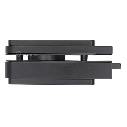 Замок накладний WALA WZAM SM1OZ2 двосторонній для скляних дверей (скло-скло) матовий чорний - Фото №3