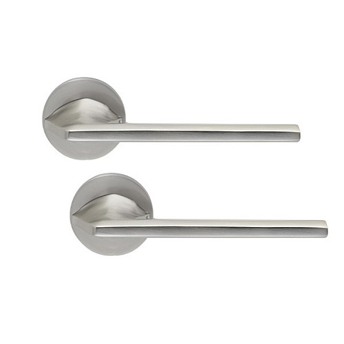 Ручки на розетте ILAVIO 2401 (1055-1112) никель матовый - Фото №1