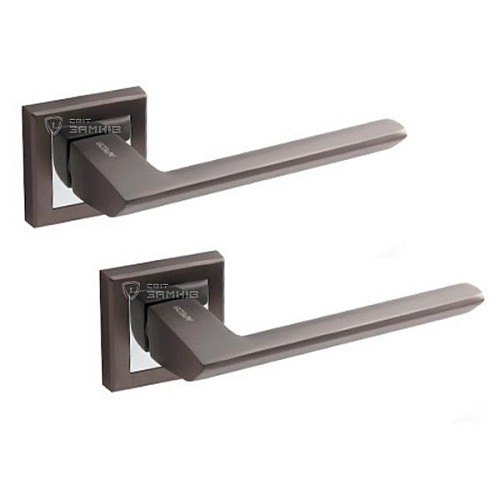 Ручки на розетте APECS Windrose "Borey" H-18105-A GRF графит - Фото №1