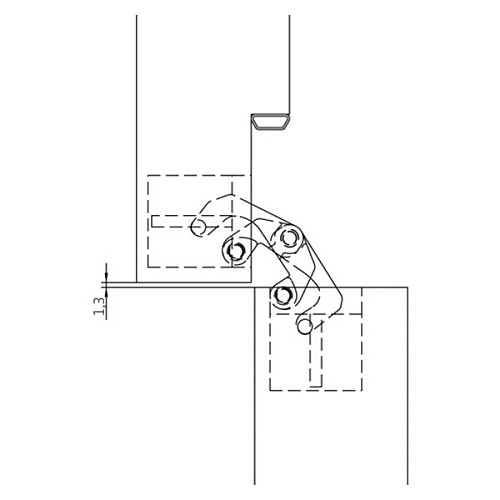 Петля ANSELMI AN 140 3D черный - Фото №4