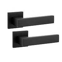 Ручки на розетте SIBA Nemrut (А04) матовый черный