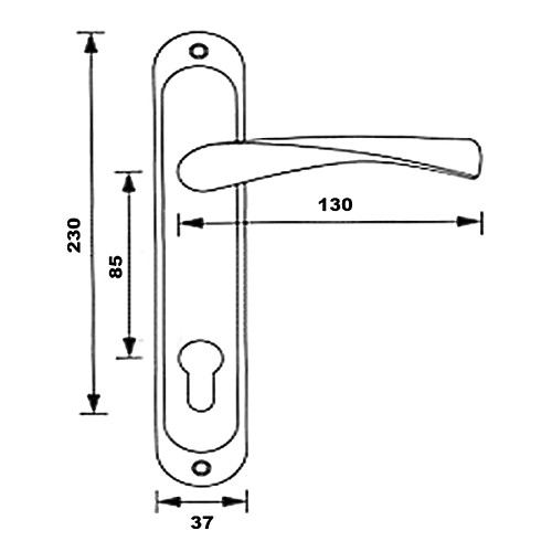 Ручки на планке KEDR 85.1313-AL S сатин - Фото №2