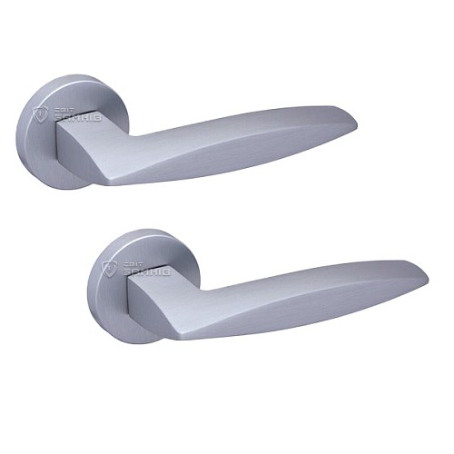 Ручки на розеті GAVROCHE Cobaltum-Z28 MSCB італійський сатин - Фото №1