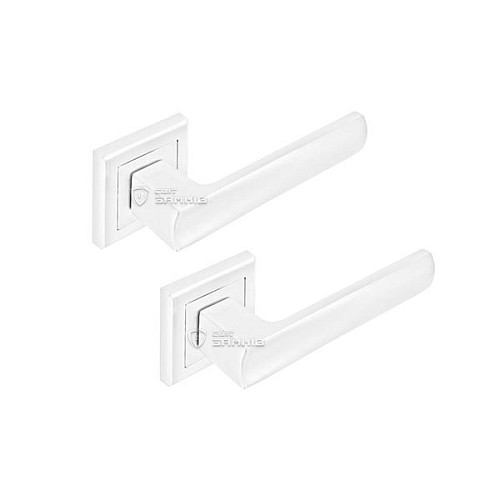 Ручки на розетте MVM/Linde A-2010 (T7a-E8a) WHITE белый - Фото №1