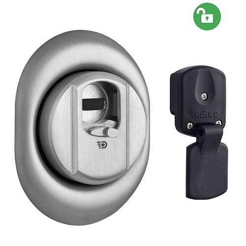 Протектор магнитный DISEC 4GN2MB 25 мм нержавеющая сталь матовая - Фото №1