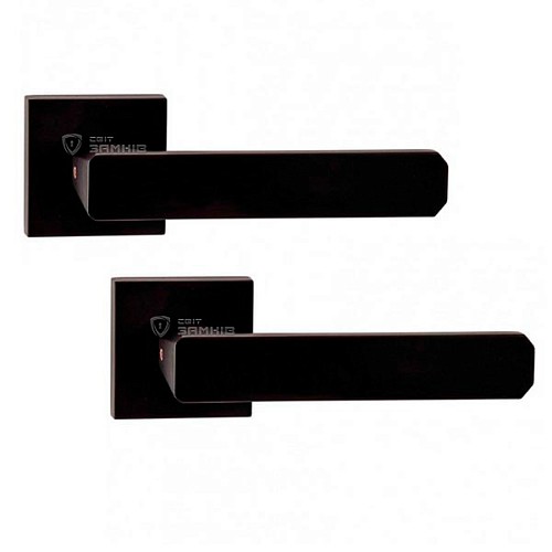 Ручки на розеті ORO/ORO Galassia (15E) Black чорний матовий