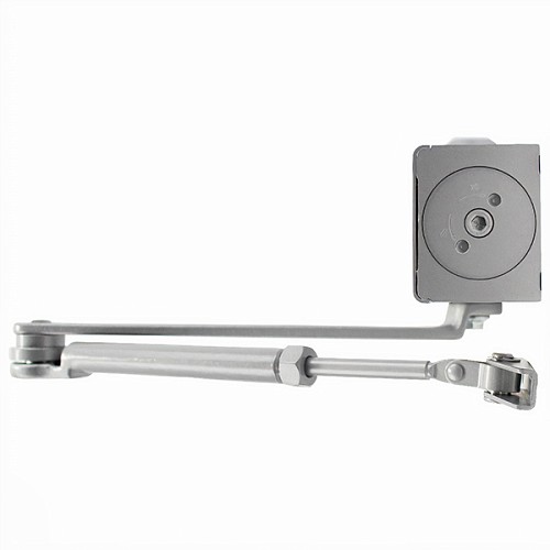 Доводчик CISA C1611.05.0.97 Professional Plus2 BC STD HO с фиксацией до 120 кг серый - Фото №3