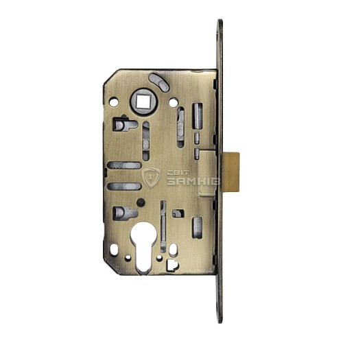 Механизм замка GAVROCHE GR85-K PZ (BS50*85мм) пласт.язичок AB бронза - Фото №4