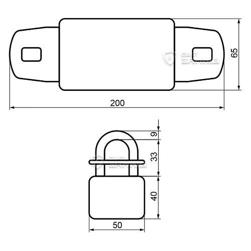 Замок навесной TOKOZ UZ 240+ (3 ключа) - Фото №9