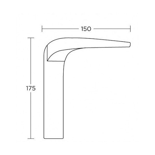 Ручки на планке CONVEX 2055 хром - Фото №2