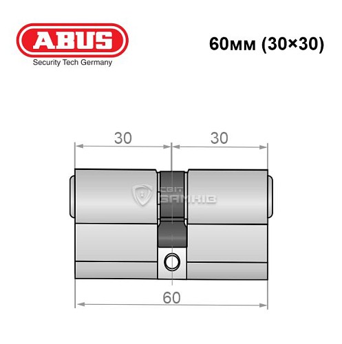 Циліндр ABUS Integral MX (модульний) 60 (30*30) нікель - Фото №6